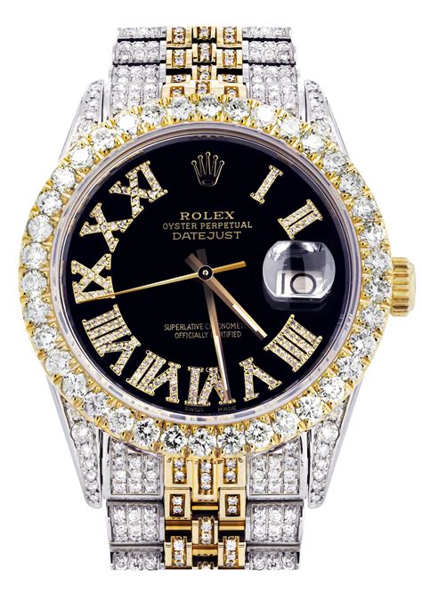 rolex with star diamonds|Rolex 36mm datejust with diamonds.